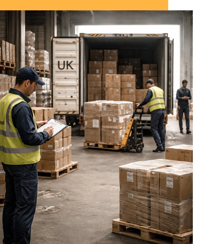 Доставка грузов из Великобритании с таможенным оформлением от 12710