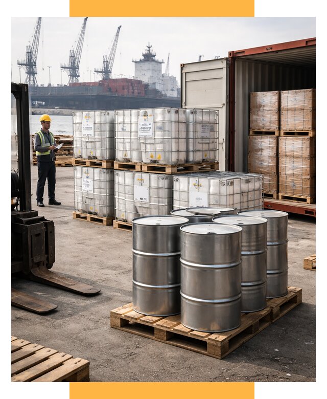 Доставка химического сырья из Индии от 254200 р. | СетСервис-Слс