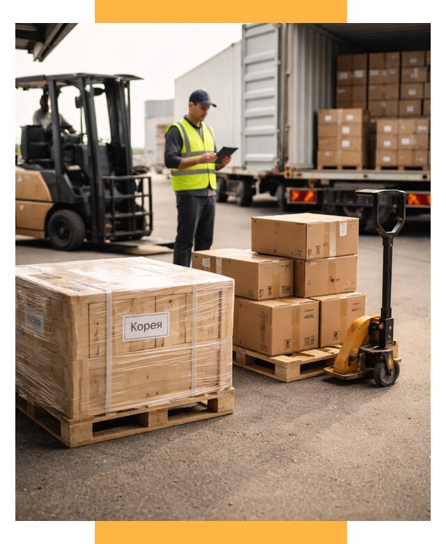 Доставка грузов в Корею из России от 35588 р. | СетСервис-Слс