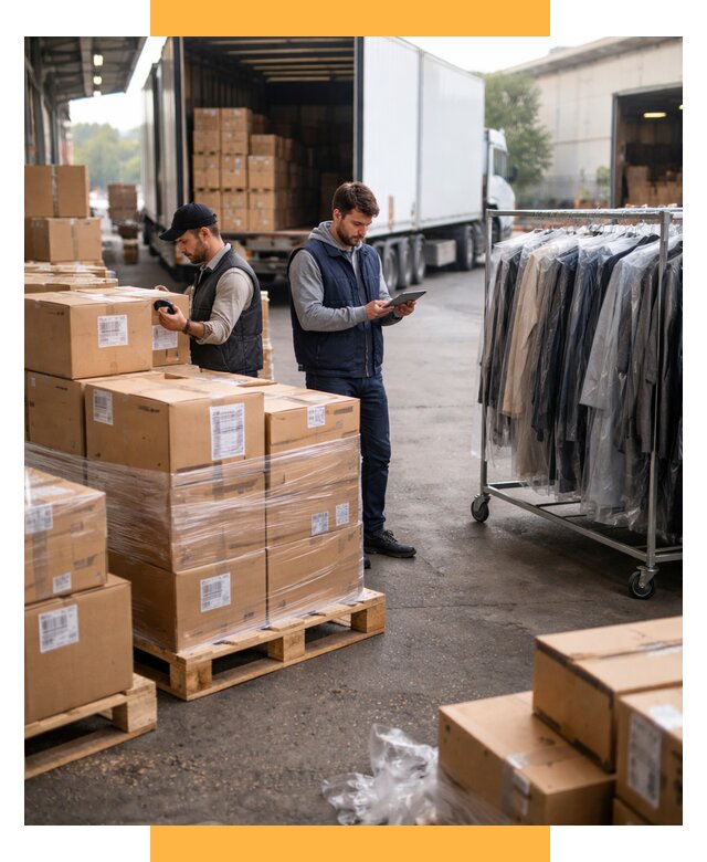 Перевозка и доставка одежды из Китая от 7626 р., СетСервис-Слс