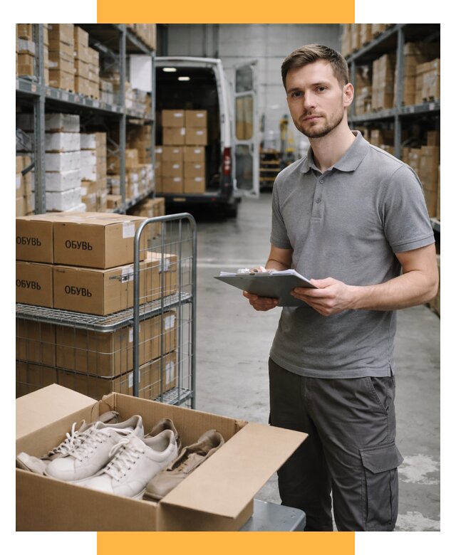 Доставка обуви из Китая и Турции от 4576 р. СетСервис-Слс